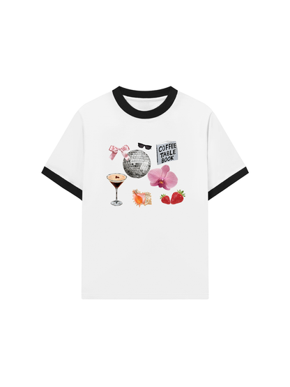 Áo Thun Ringer Relaxed Fit Summer Vibes Cute Things