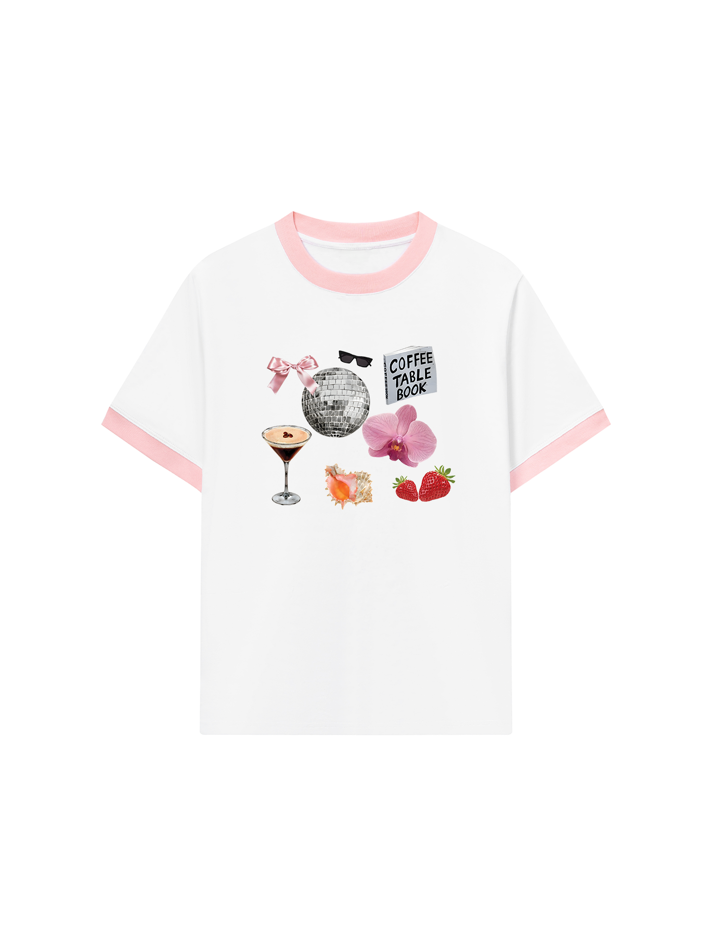 Áo Thun Ringer Relaxed Fit Summer Vibes Cute Things