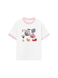 Áo Thun Ringer Relaxed Fit Summer Vibes Cute Things