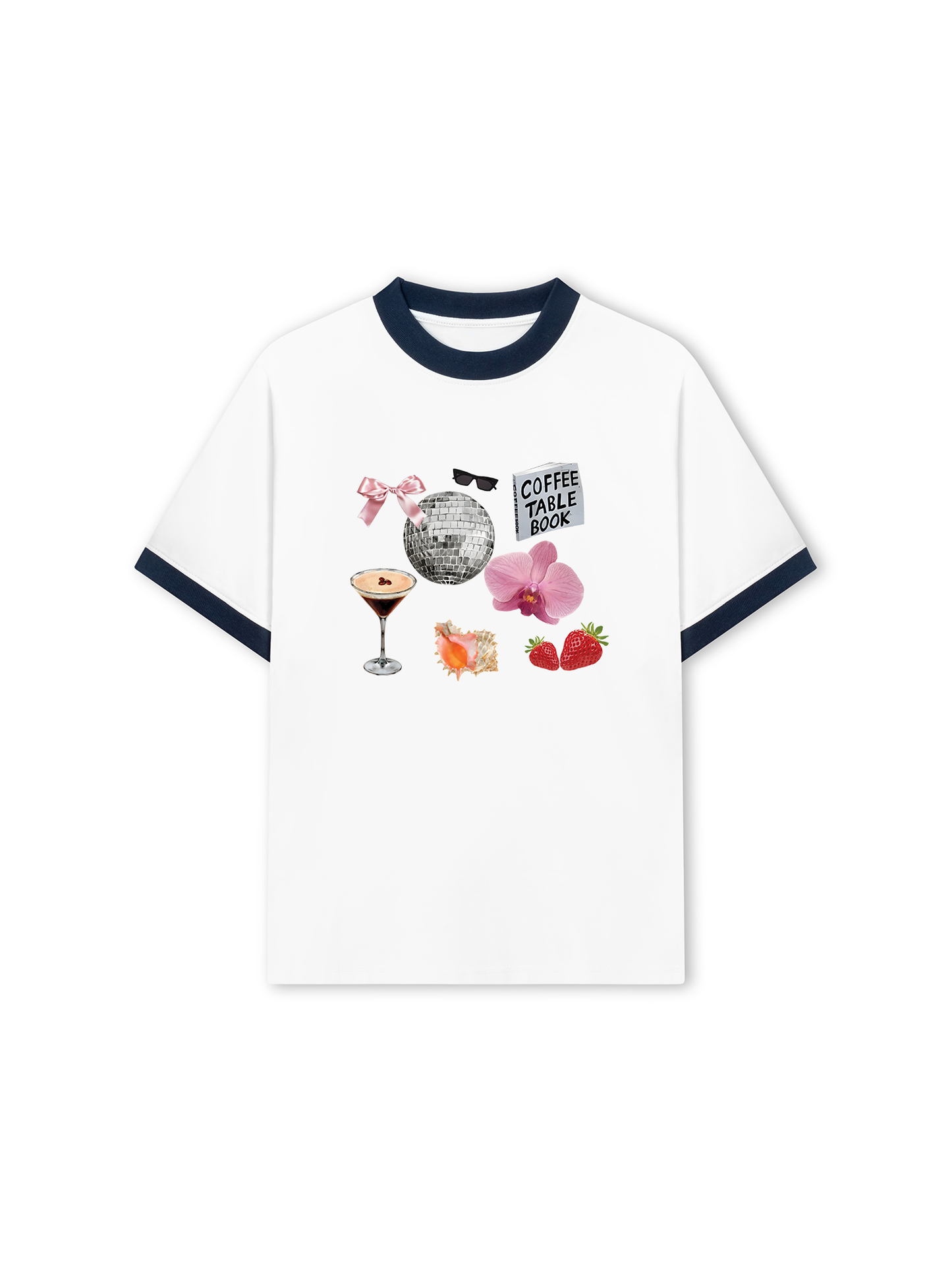 Áo Thun Ringer Relaxed Fit Summer Vibes Cute Things
