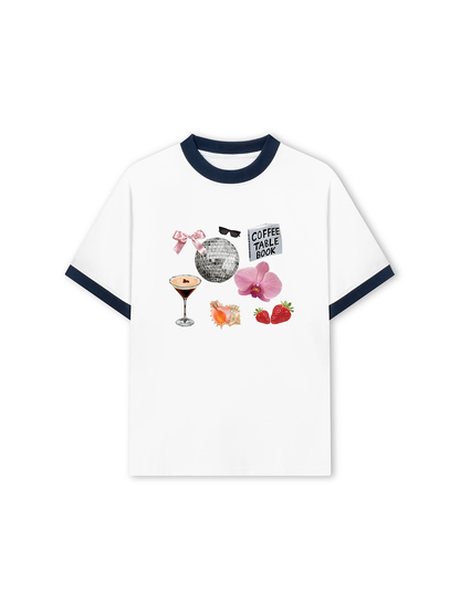 Áo Thun Ringer Relaxed Fit Summer Vibes Cute Things