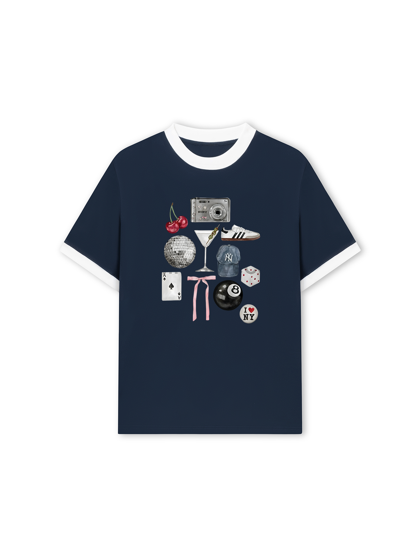 Áo Thun Ringer Relaxed Fit Summer Vibes Picnic