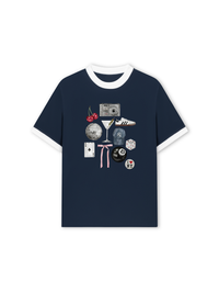 Áo Thun Ringer Relaxed Fit Summer Vibes Picnic