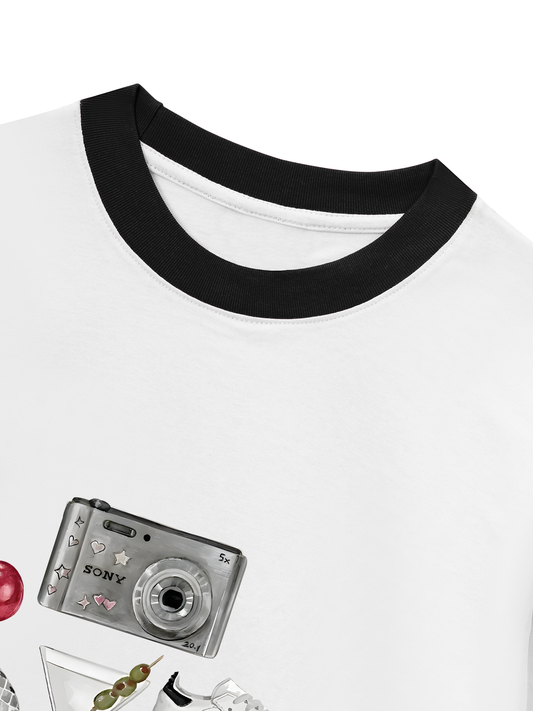 Áo Thun Ringer Relaxed Fit Summer Vibes Picnic