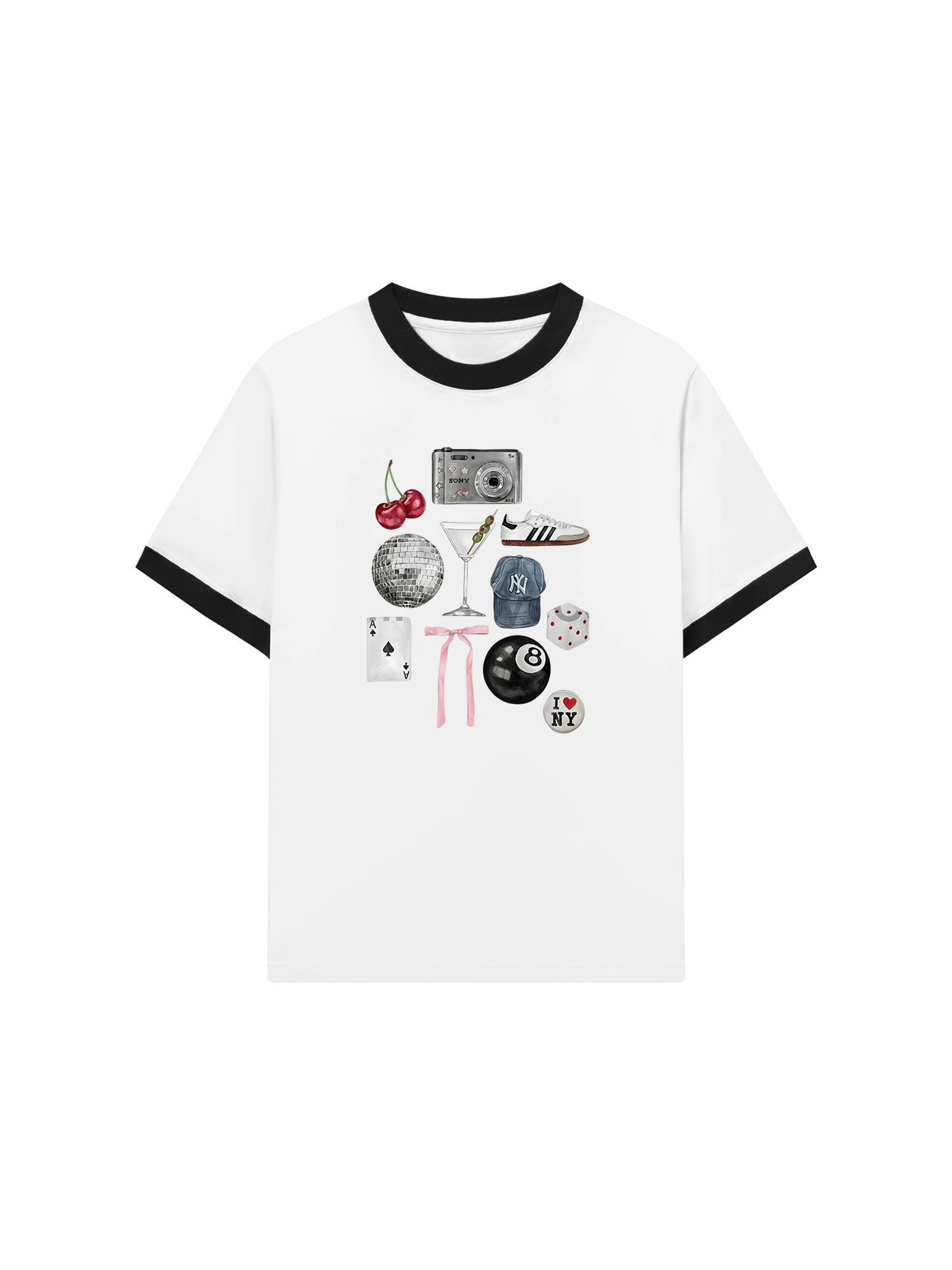 Áo Thun Ringer Relaxed Fit Summer Vibes Picnic