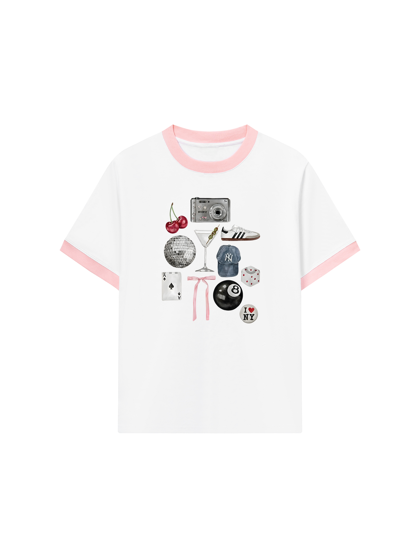 Áo Thun Ringer Relaxed Fit Summer Vibes Picnic