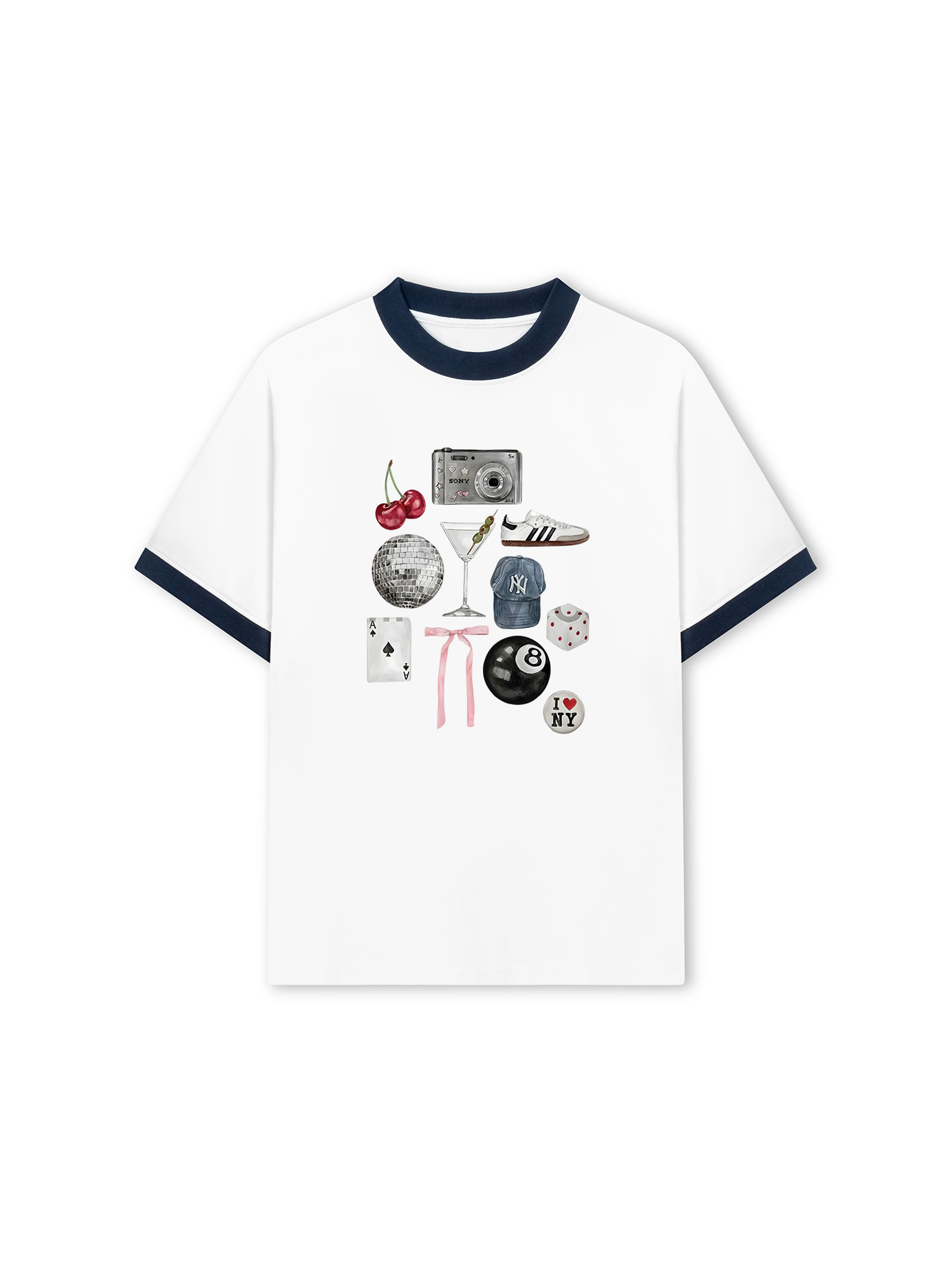 Áo Thun Ringer Relaxed Fit Summer Vibes Picnic