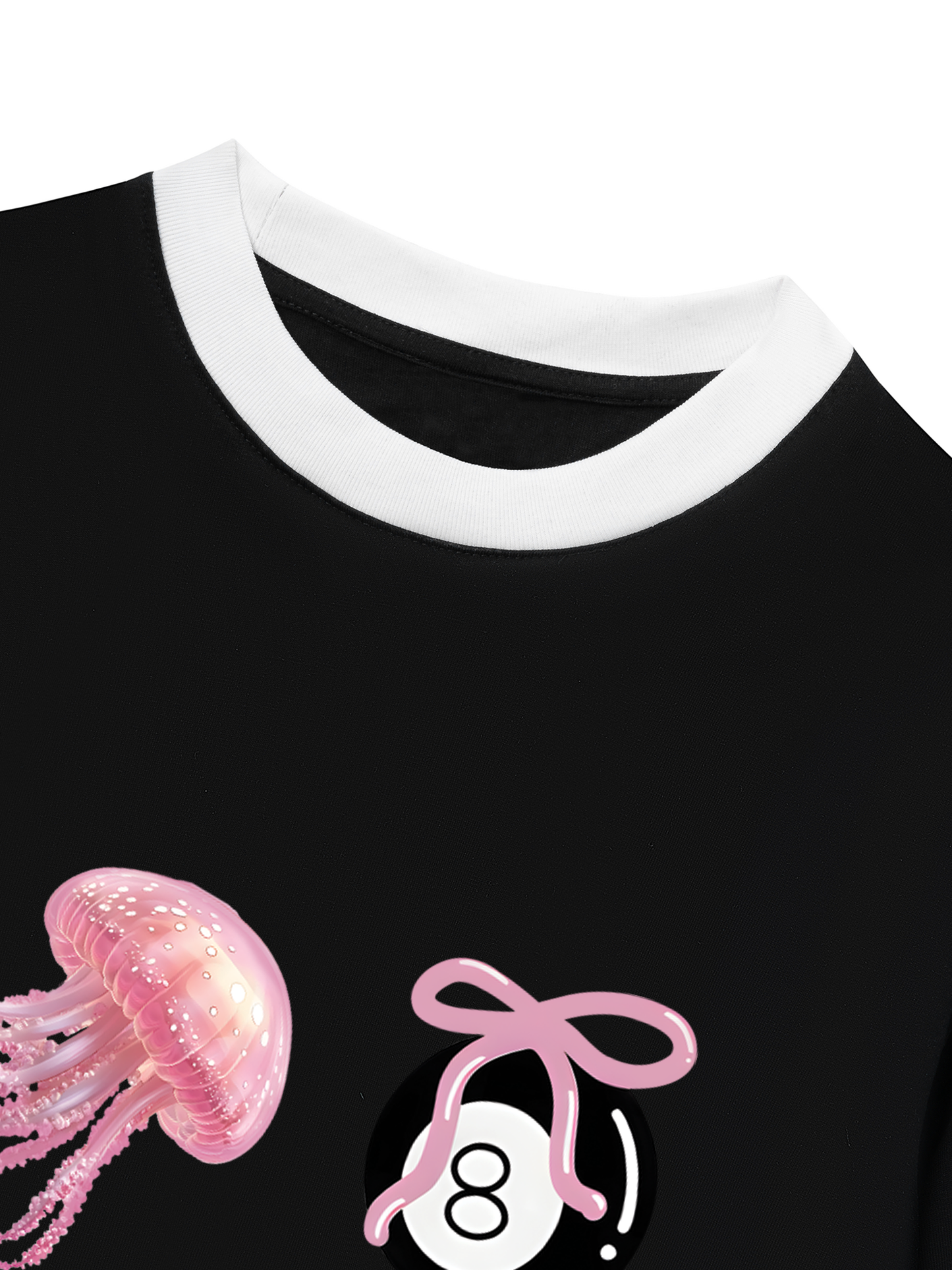 Áo Thun Ringer Relaxed Fit Summer Vibes Pink Summer Vibes
