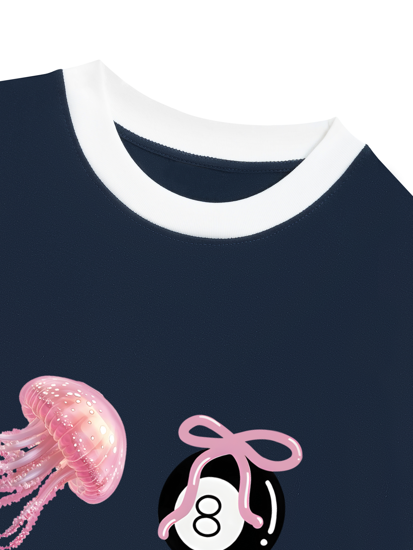 Áo Thun Ringer Relaxed Fit Summer Vibes Pink Summer Vibes