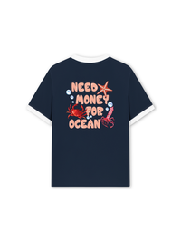 Áo Thun Ringer Relaxed Fit Need Money For Ocean