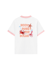 Áo Thun Ringer Relaxed Fit Need Money For Ocean