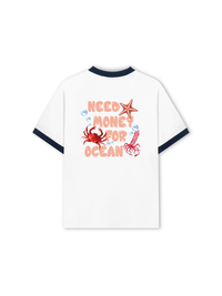 Áo Thun Ringer Relaxed Fit Need Money For Ocean