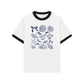 Áo Thun Ringer Relaxed Fit Ocean Blue Vibes