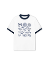 Áo Thun Ringer Relaxed Fit Ocean Blue Vibes