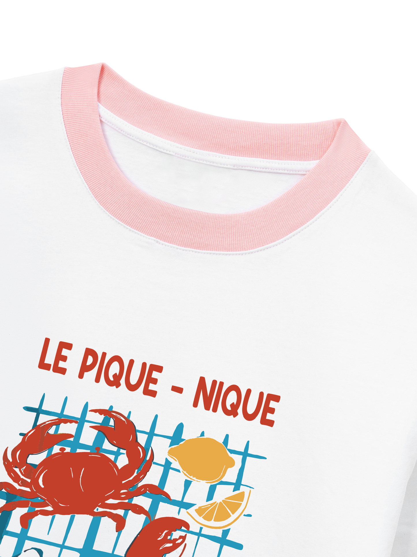 Áo Thun Ringer Relaxed Fit Ocean Crab And Prawn