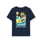 Áo Thun Ringer Relaxed Fit Ocean Cute Shark