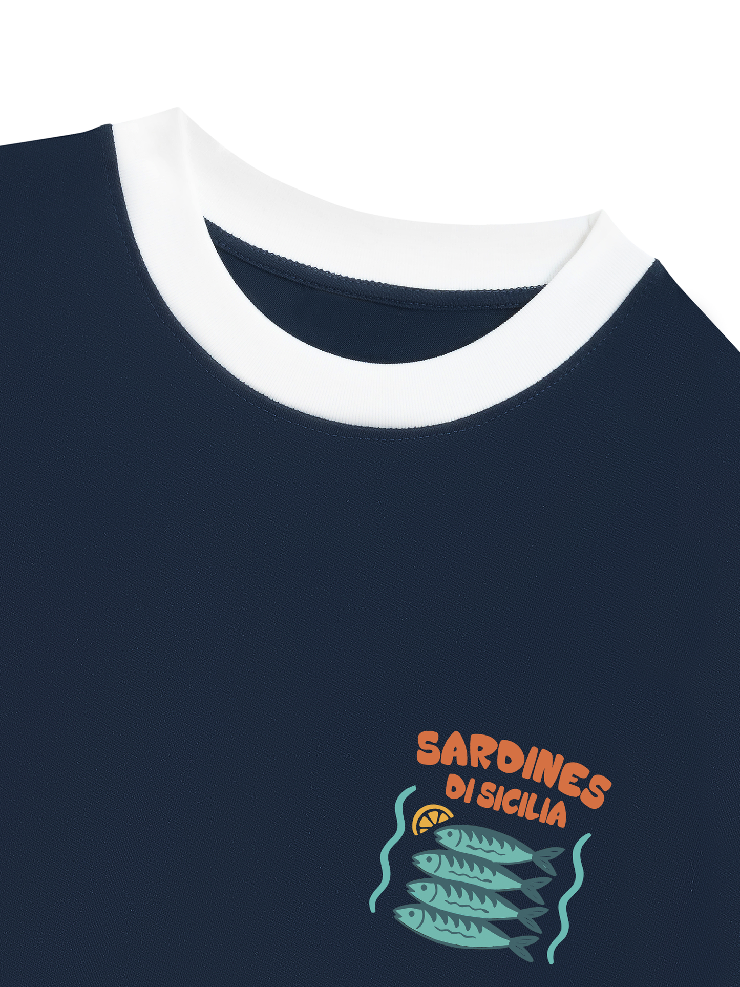 Áo Thun Ringer Relaxed Fit Ocean Sardines