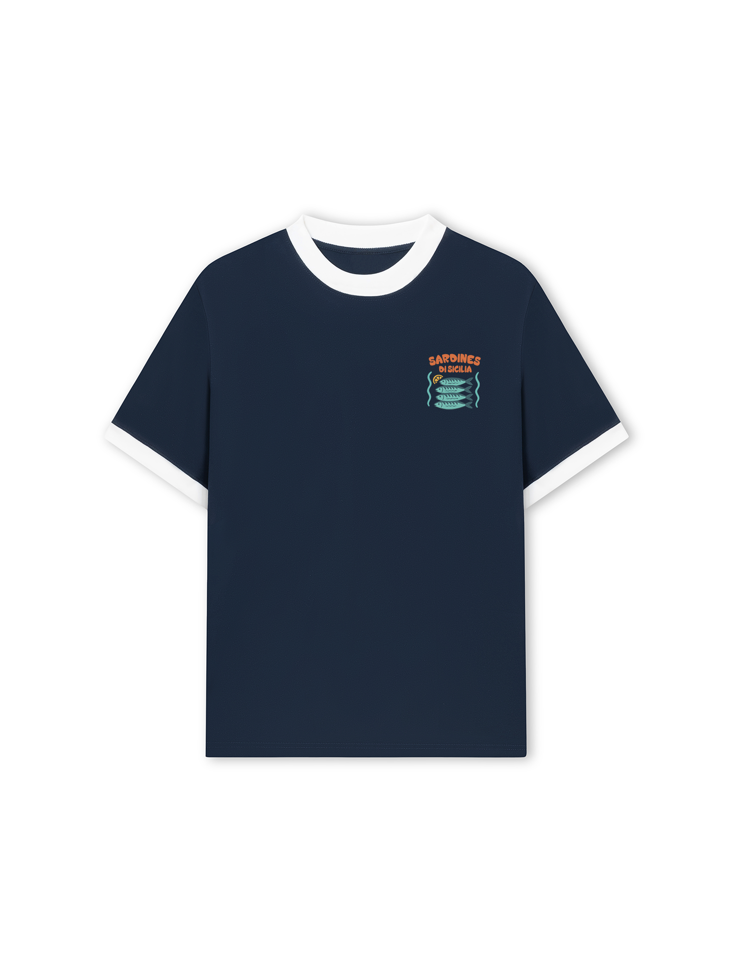 Áo Thun Ringer Relaxed Fit Ocean Sardines