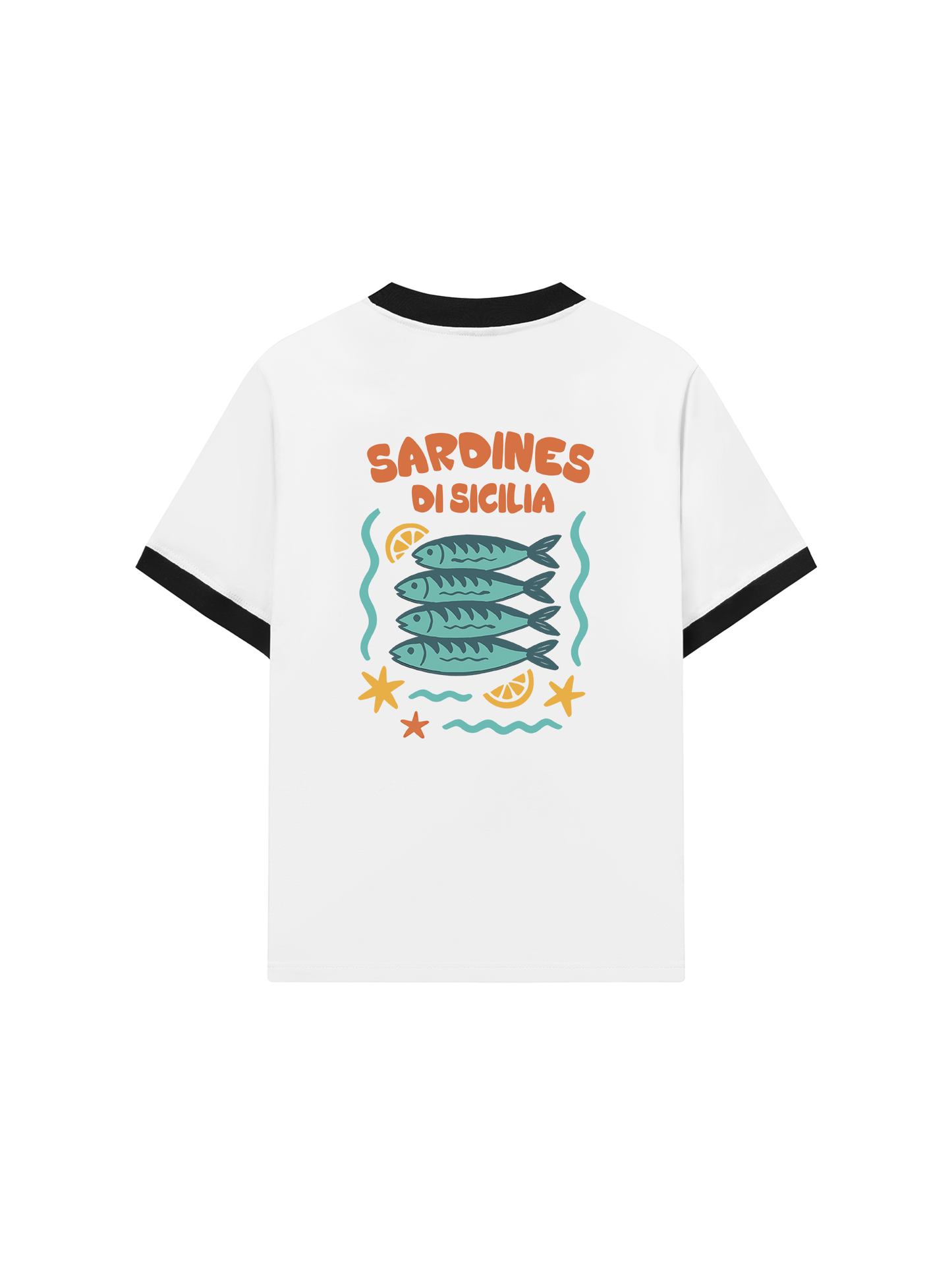 Áo Thun Ringer Relaxed Fit Ocean Sardines