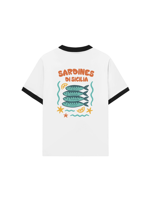 Áo Thun Ringer Relaxed Fit Ocean Sardines