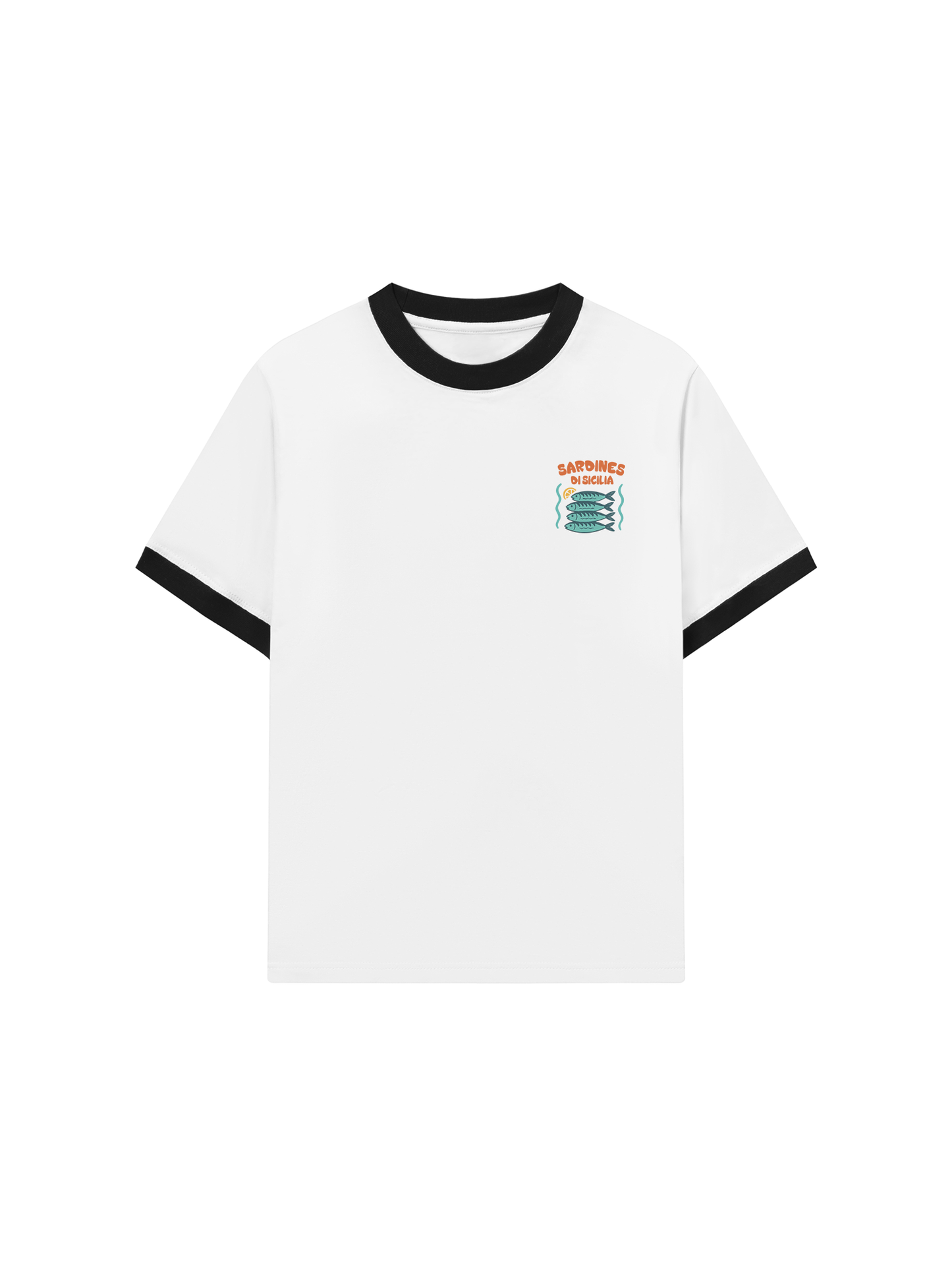 Áo Thun Ringer Relaxed Fit Ocean Sardines
