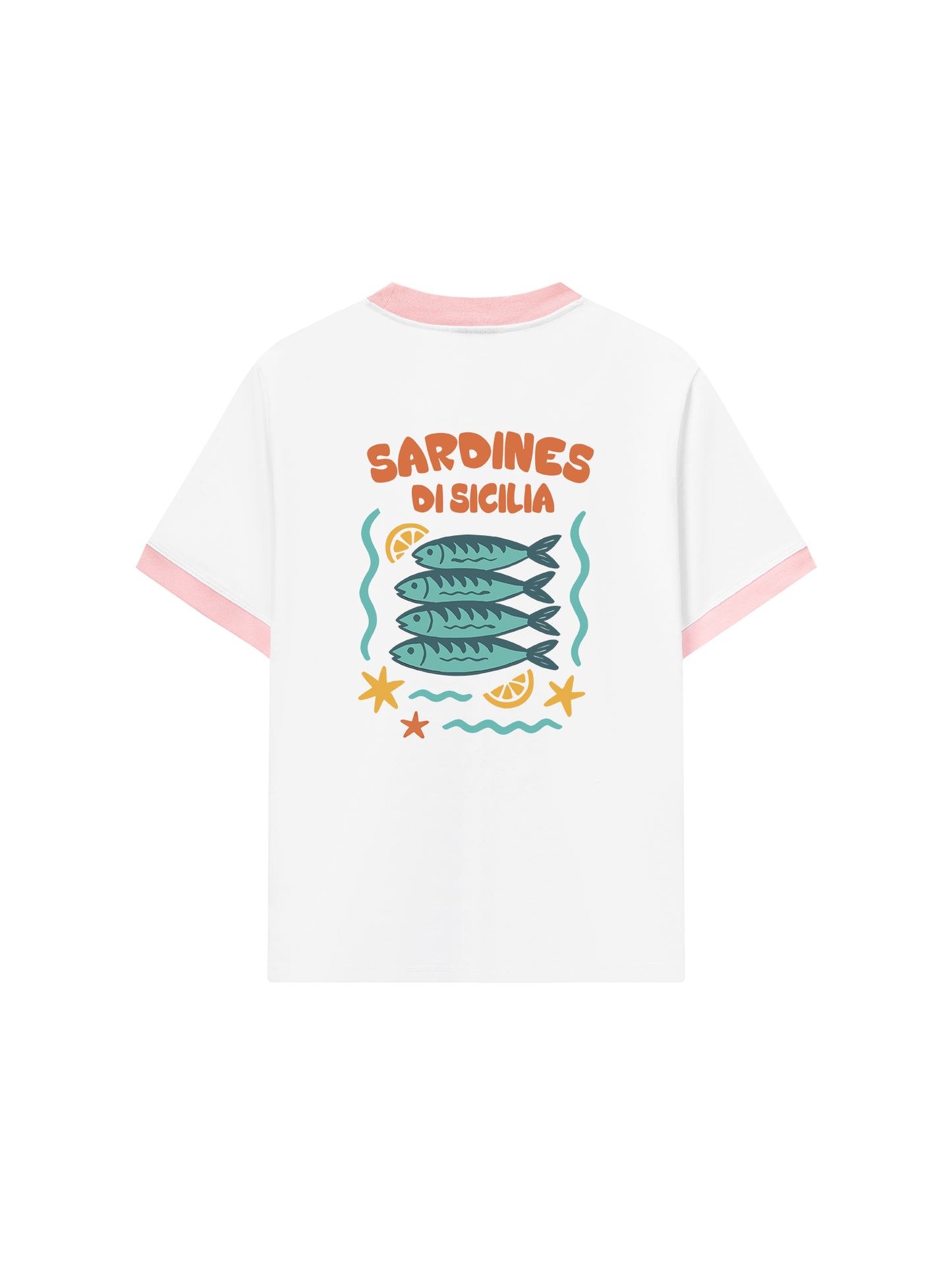 Áo Thun Ringer Relaxed Fit Ocean Sardines