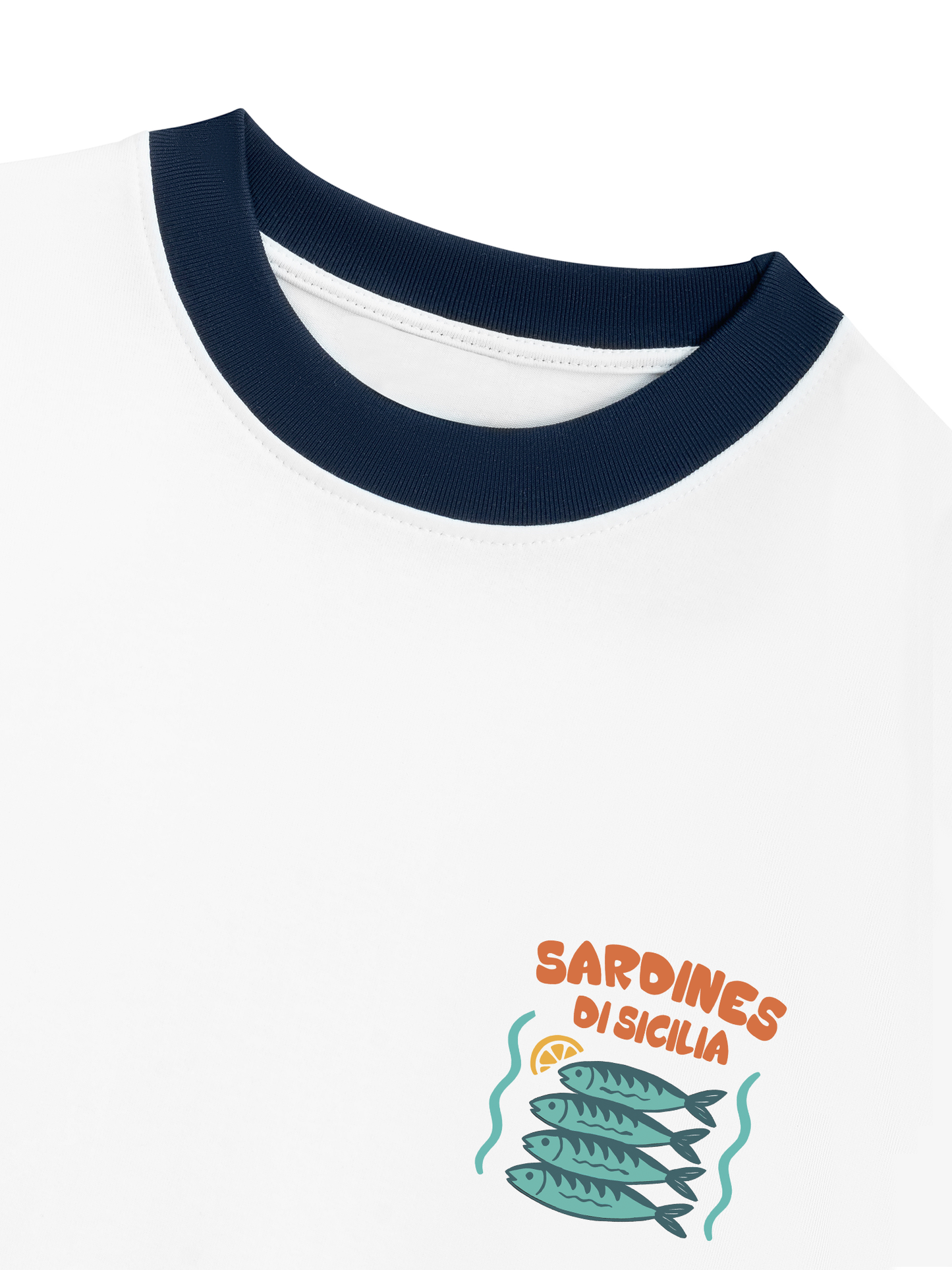 Áo Thun Ringer Relaxed Fit Ocean Sardines