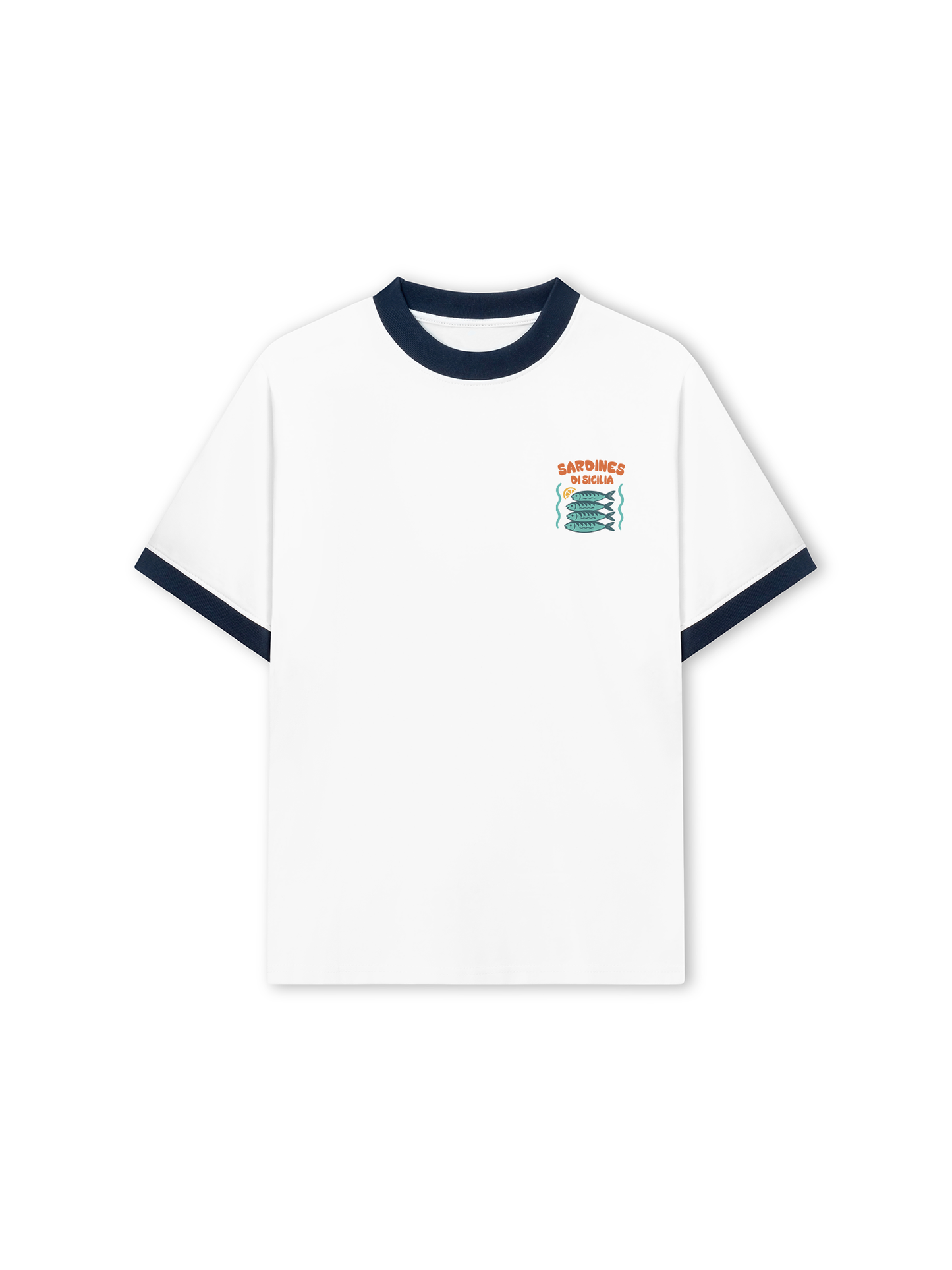 Áo Thun Ringer Relaxed Fit Ocean Sardines