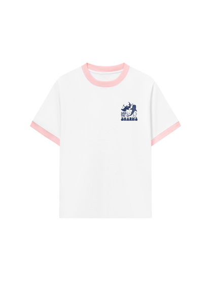 Áo Thun Ringer Relaxed Fit Ocean Save The Shark