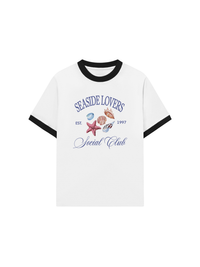 Áo Thun Ringer Relaxed Fit Ocean Seaside Lovers