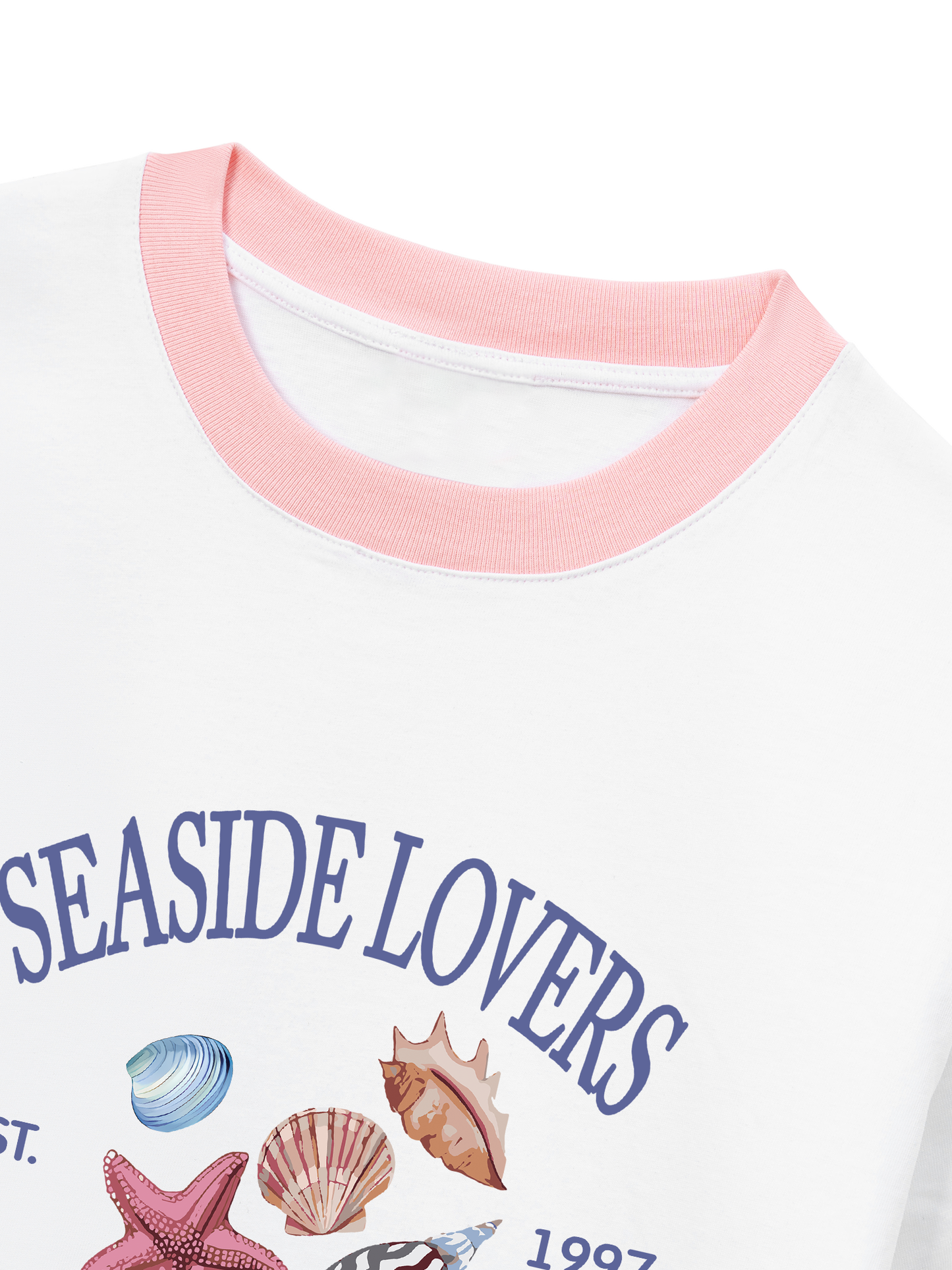 Áo Thun Ringer Relaxed Fit Ocean Seaside Lovers
