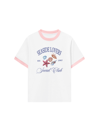 Áo Thun Ringer Relaxed Fit Ocean Seaside Lovers