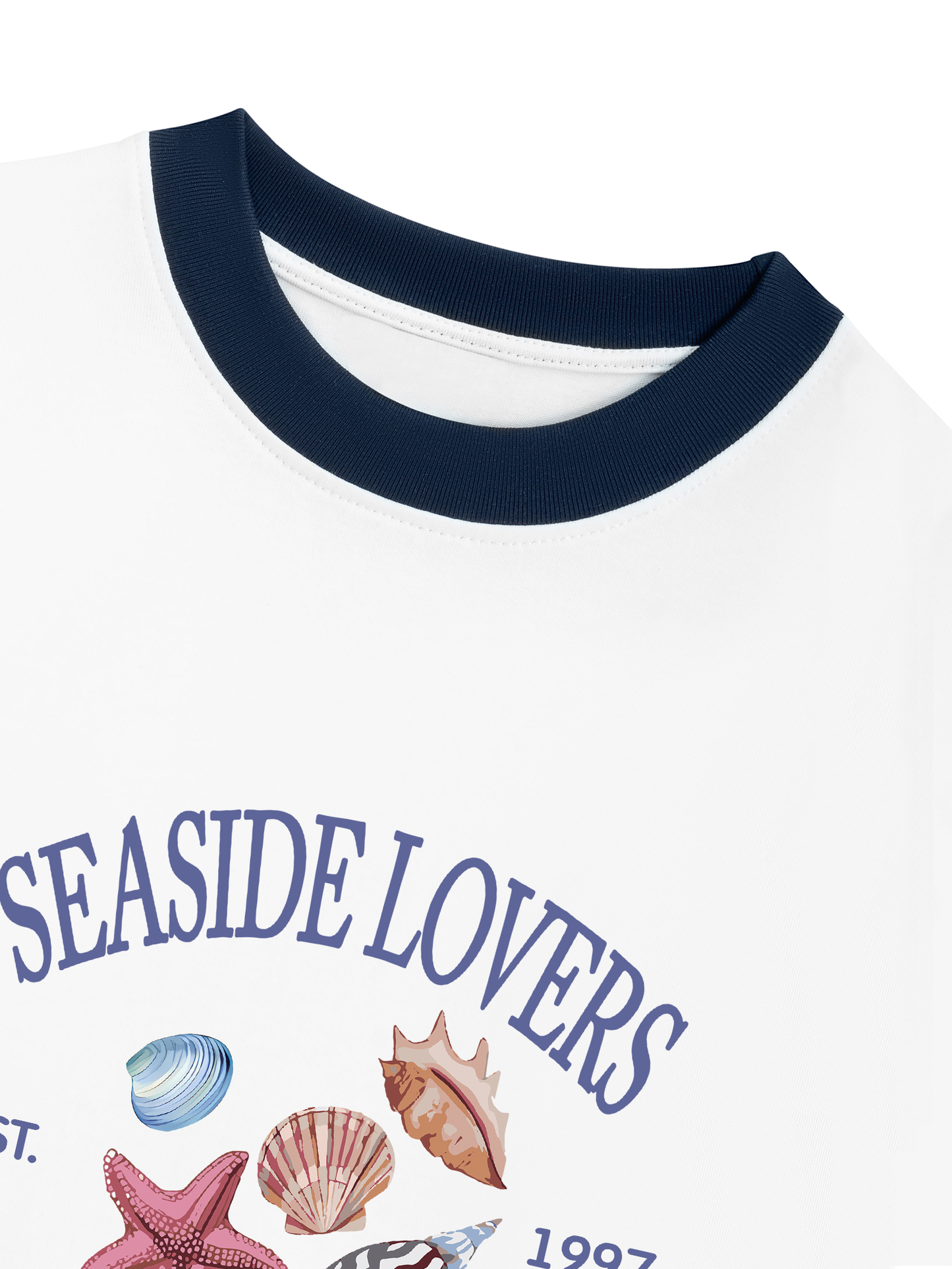 Áo Thun Ringer Relaxed Fit Ocean Seaside Lovers