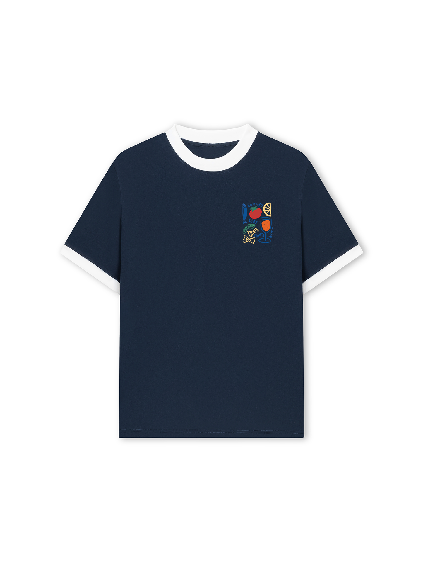 Áo Thun Ringer Relaxed Fit Ocean Summer Start Now