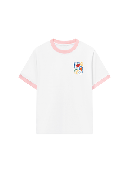 Áo Thun Ringer Relaxed Fit Ocean Summer Start Now