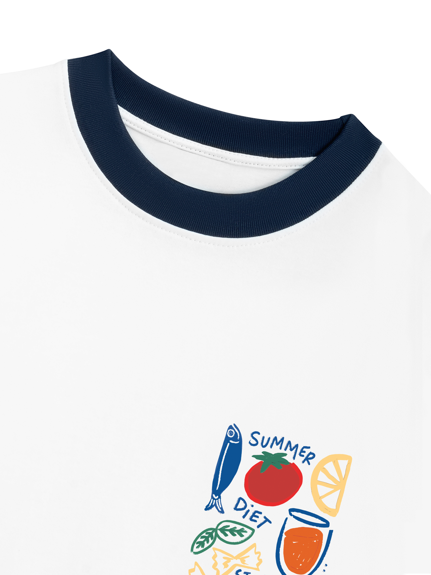 Áo Thun Ringer Relaxed Fit Ocean Summer Start Now