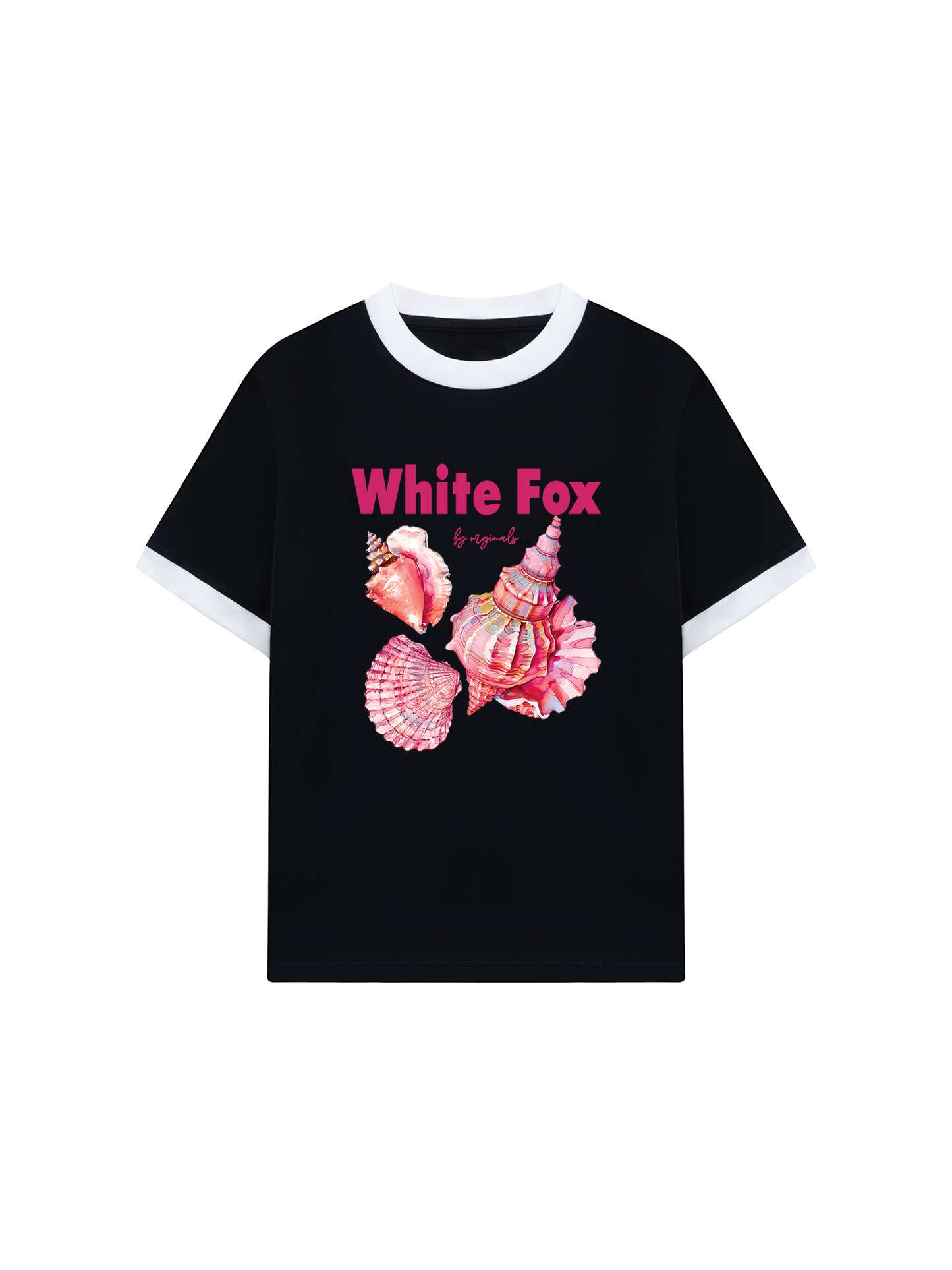 Áo Thun Ringer Relaxed Fit Ocean White Fox