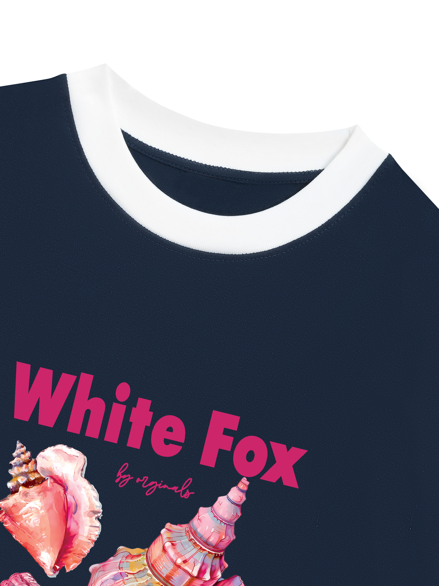 Áo Thun Ringer Relaxed Fit Ocean White Fox