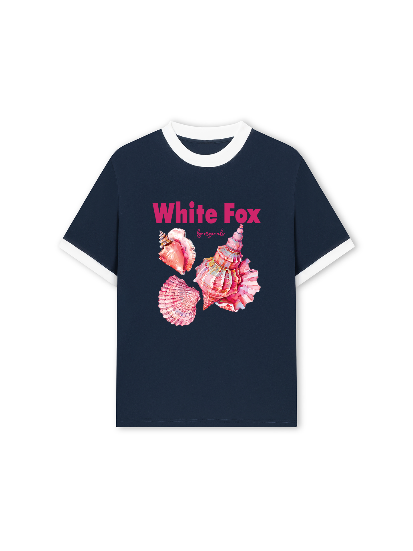 Áo Thun Ringer Relaxed Fit Ocean White Fox