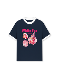 Áo Thun Ringer Relaxed Fit Ocean White Fox