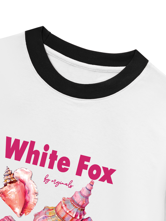 Áo Thun Ringer Relaxed Fit Ocean White Fox