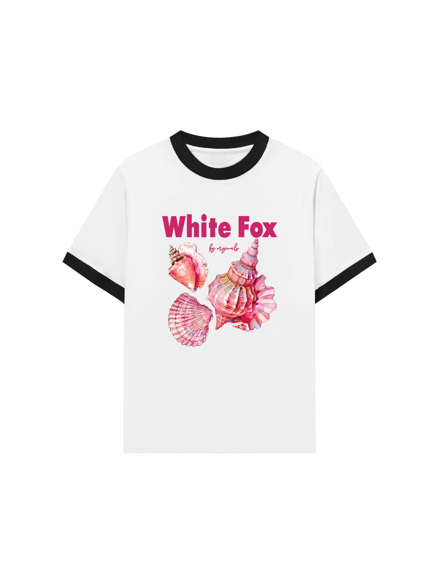 Áo Thun Ringer Relaxed Fit Ocean White Fox