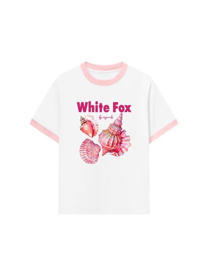 Áo Thun Ringer Relaxed Fit Ocean White Fox
