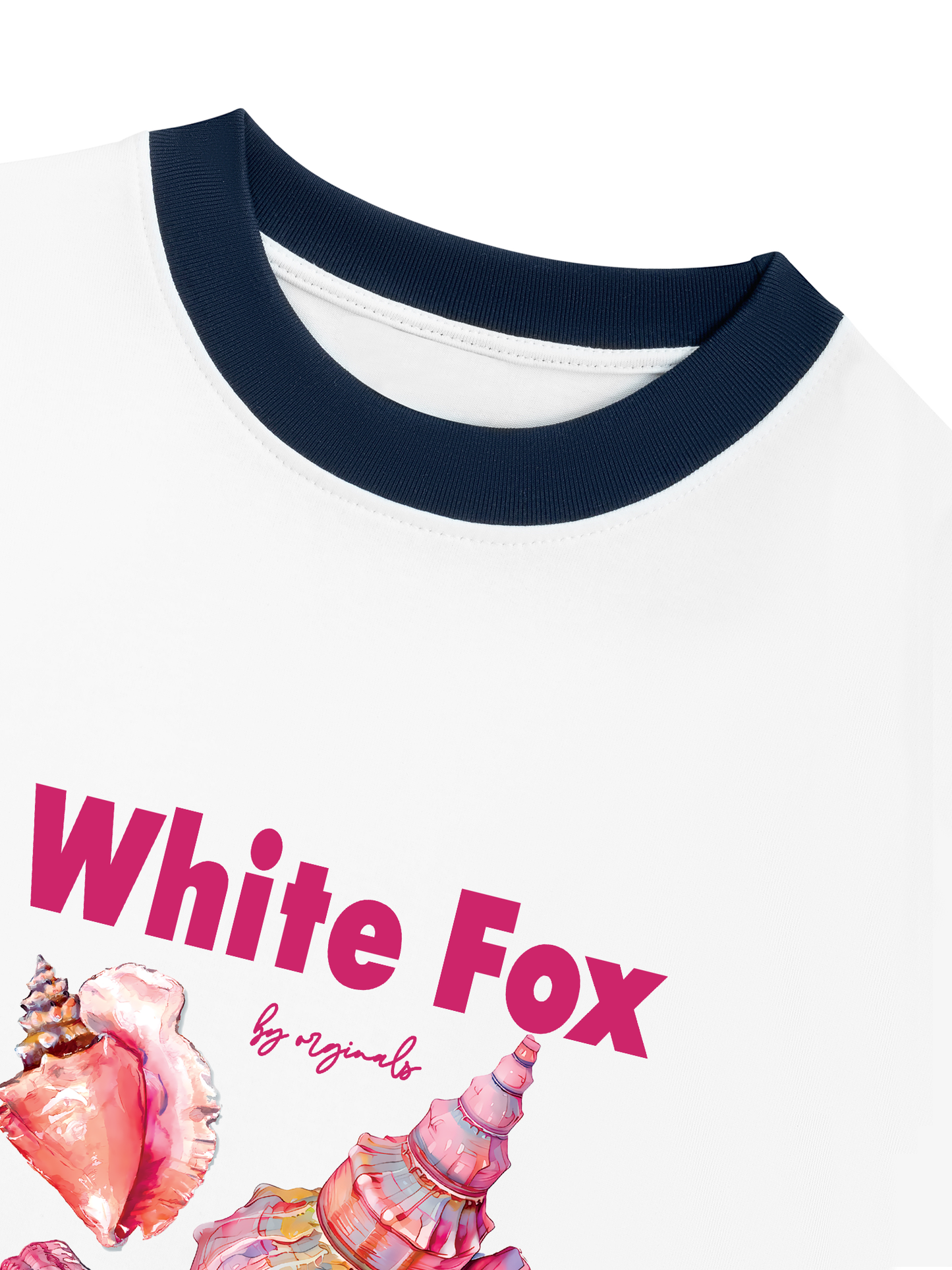 Áo Thun Ringer Relaxed Fit Ocean White Fox