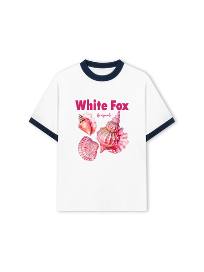 Áo Thun Ringer Relaxed Fit Ocean White Fox