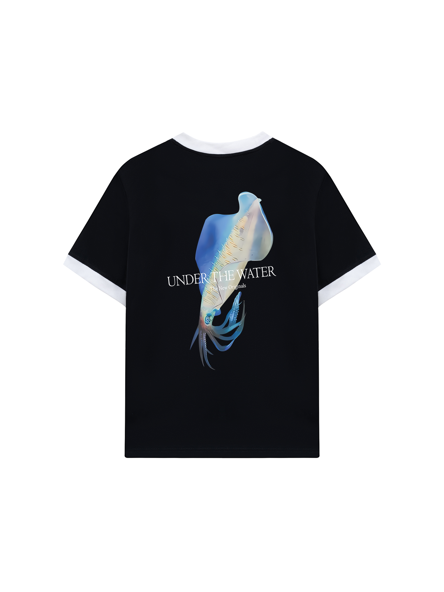 Áo Thun Ringer Relaxed Fit Ocean Aquid Under The Water