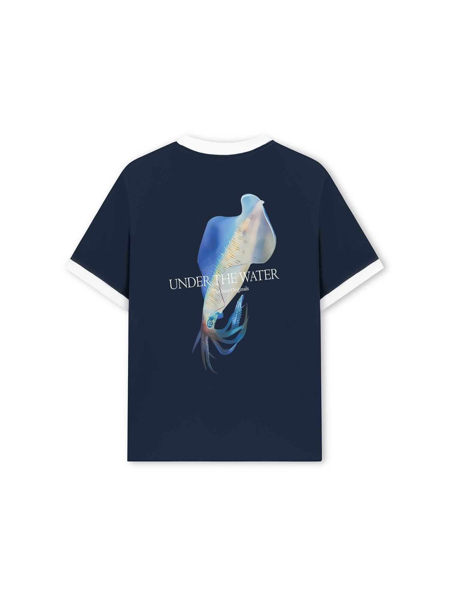 Áo Thun Ringer Relaxed Fit Ocean Aquid Under The Water