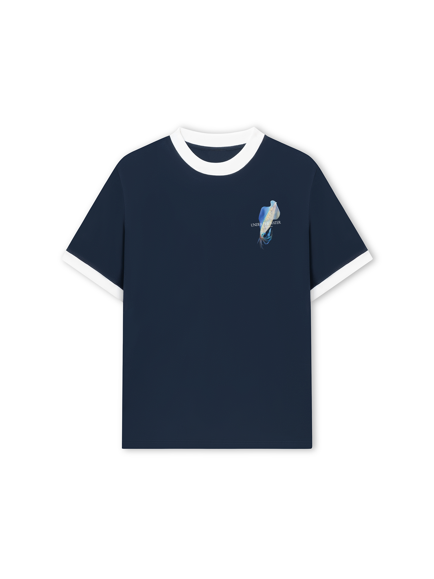 Áo Thun Ringer Relaxed Fit Ocean Aquid Under The Water