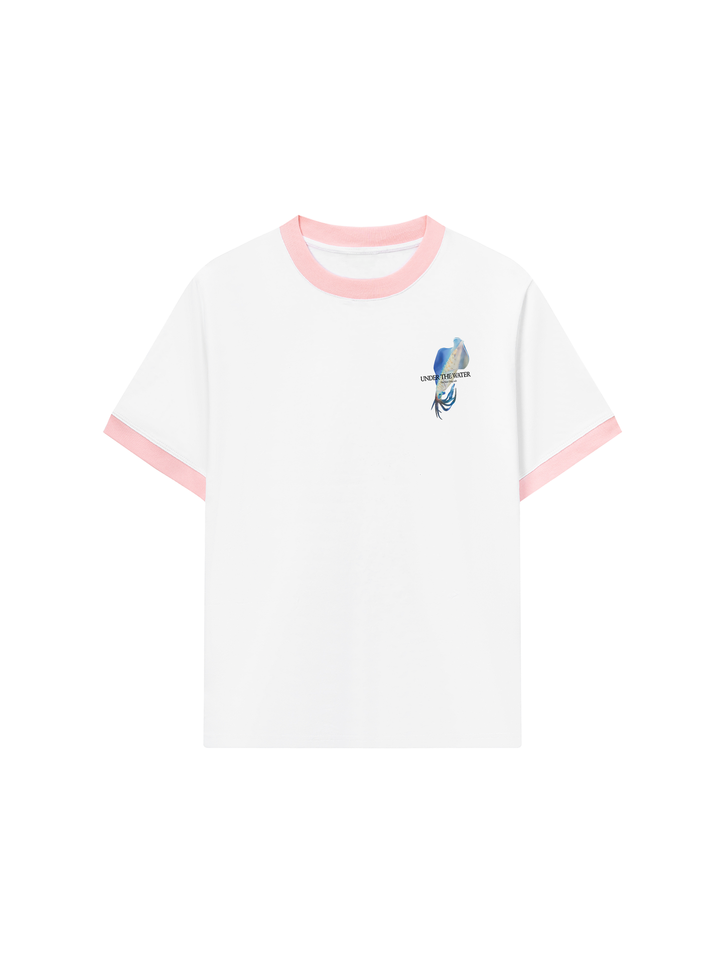 Áo Thun Ringer Relaxed Fit Ocean Aquid Under The Water