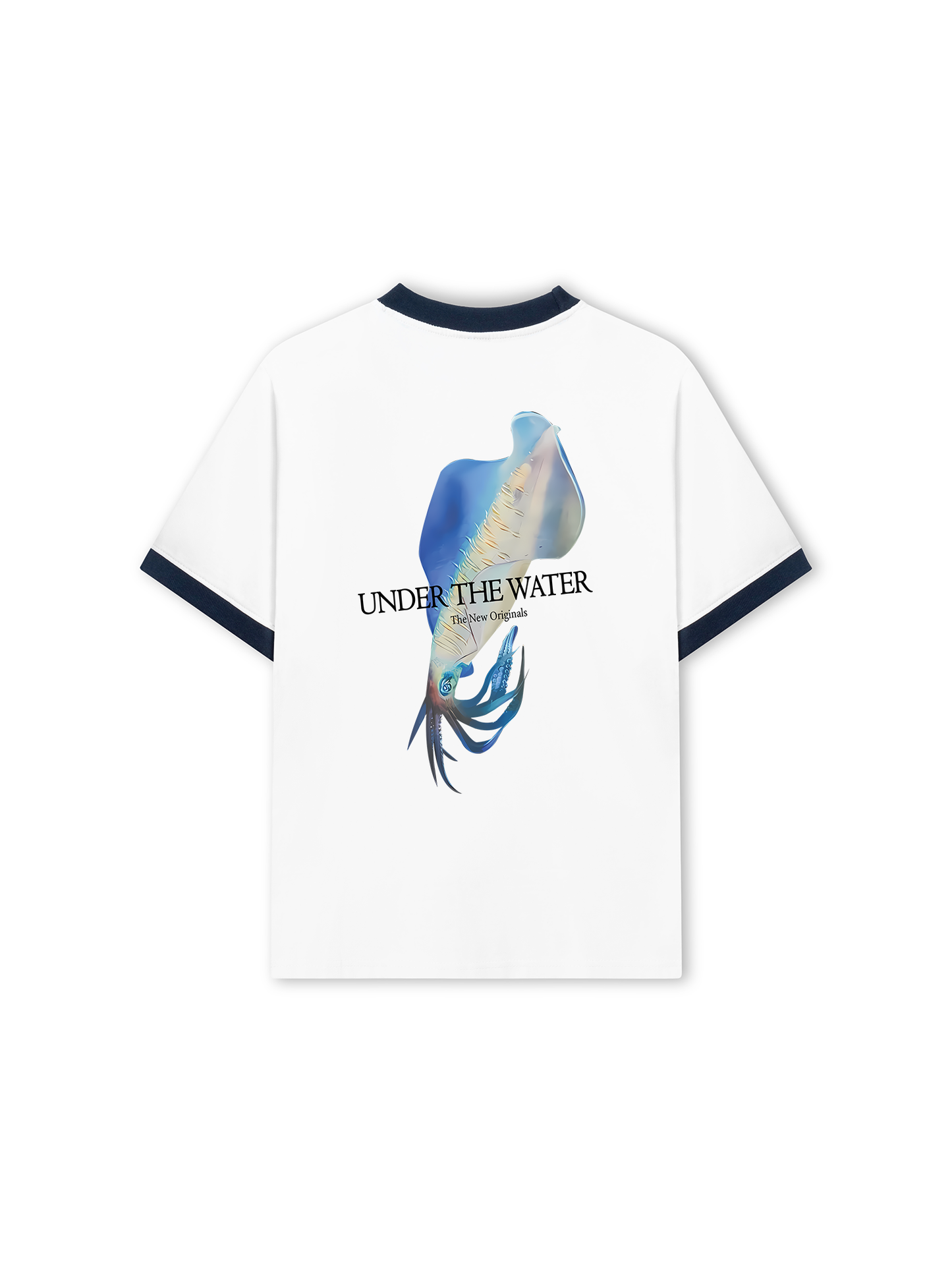 Áo Thun Ringer Relaxed Fit Ocean Aquid Under The Water